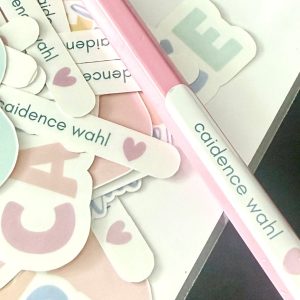 Back-to-School Name Sticker Mix Set