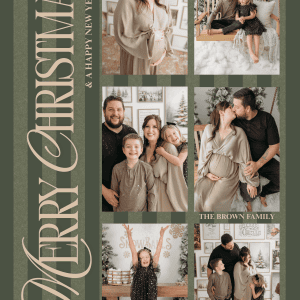 Boutique Holiday Magnet Card